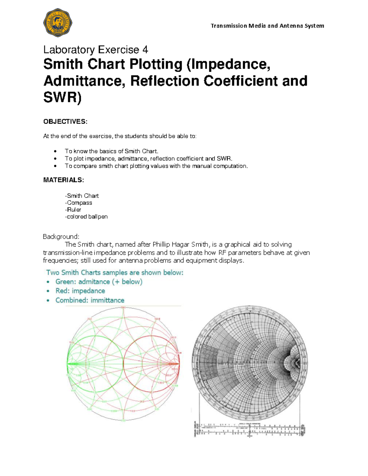 transmission line smith chart