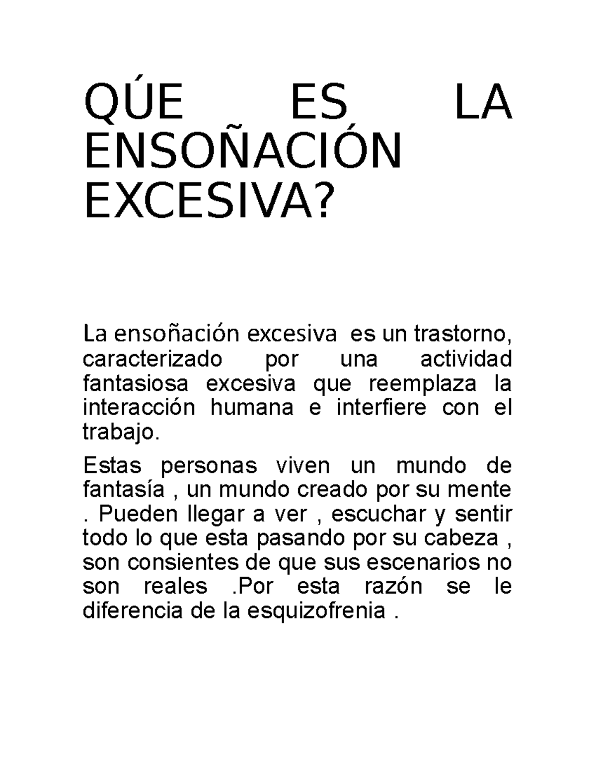 QÚE ES LA Ensoñación Excesiva Legislación tributaria QÚE ES LA ENSOÑACIÓN EXCESIVA? La Studocu QÚE ES LA Ensoñación Excesiva Legislación tributaria QÚE ES LA ENSOÑACIÓN EXCESIVA? La Studocu