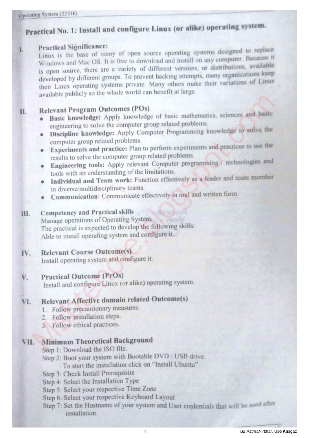 Operating system reference manual 1 - Studocu