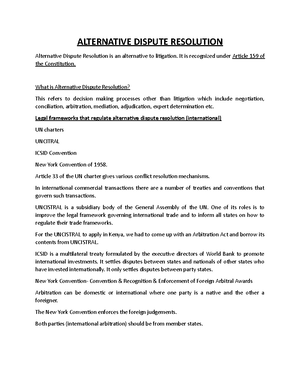 ADR Comprehensive - Good Notes - Page 1 ALTERNATIVE DISPUTE RESOLUTION ...