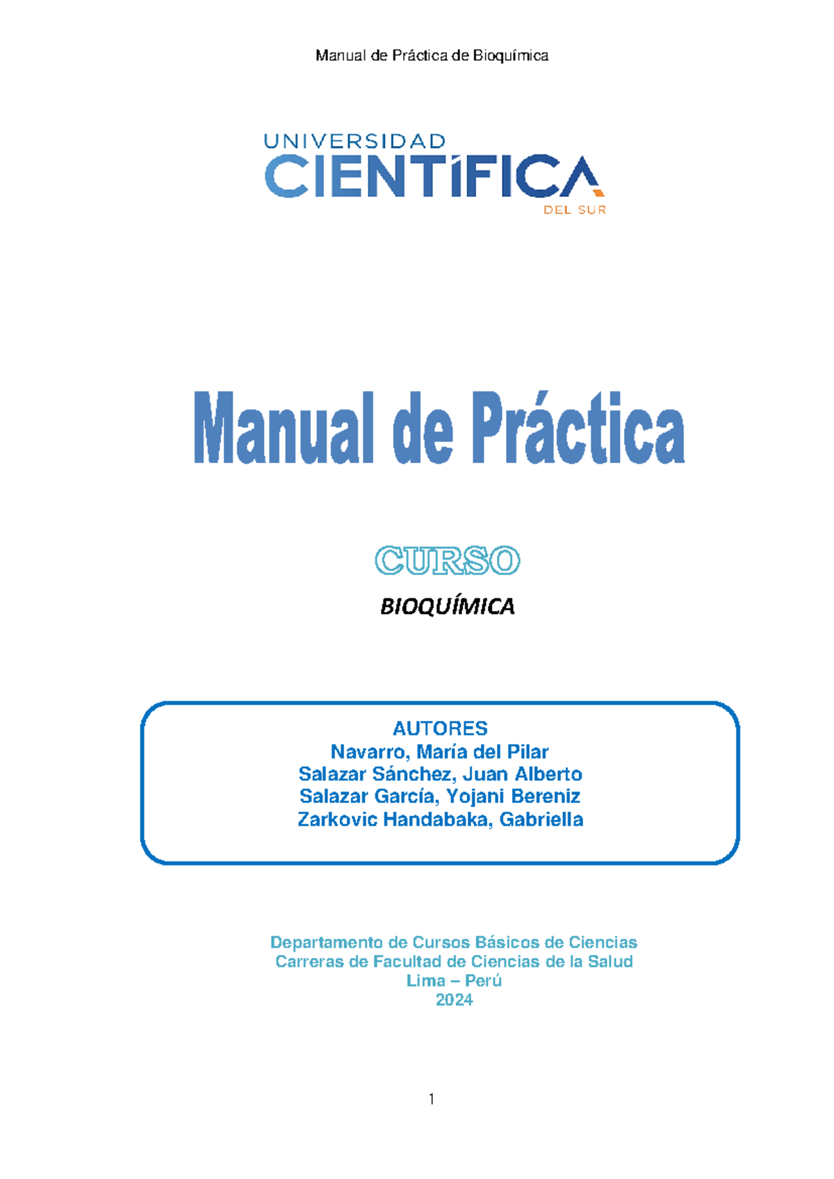 Manual+de+pr%C3%A1ctica+de+Bioqu%C3%ADmica-2024-1 - CURSO BIOQUÍMICA ...