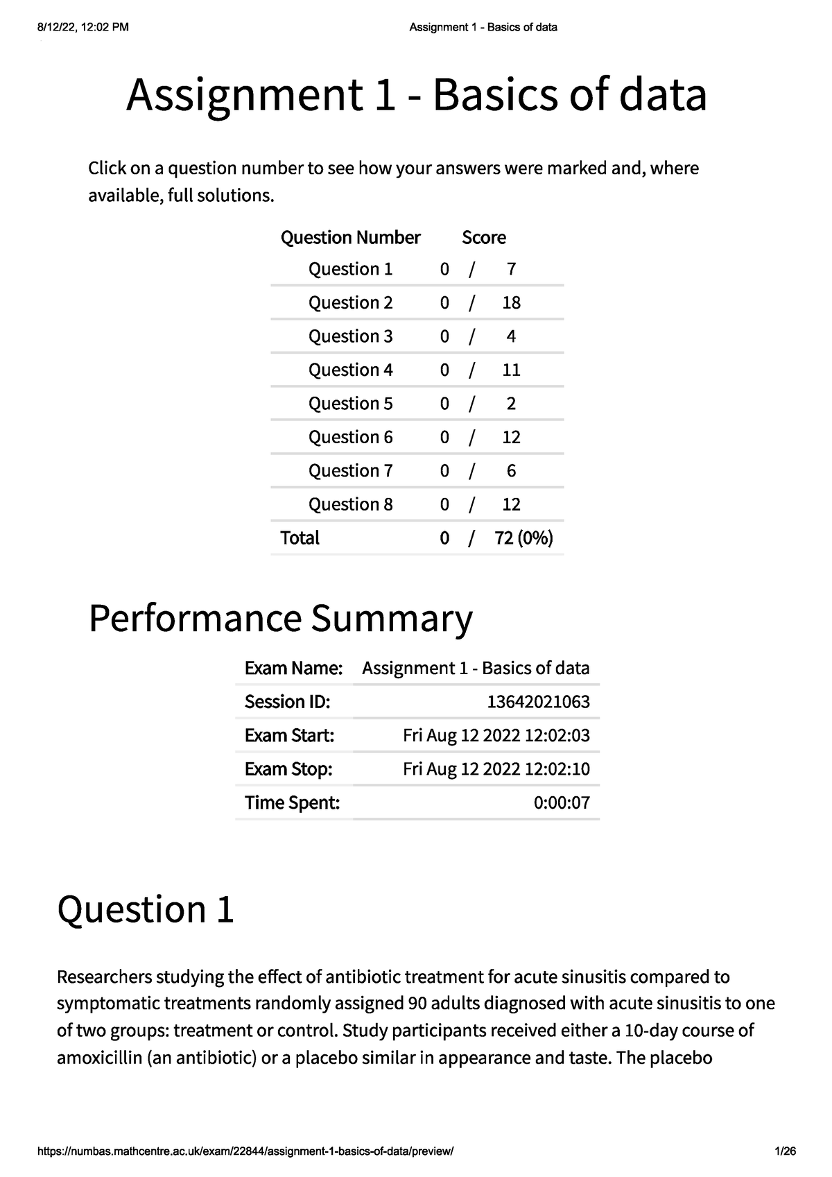 sample memo for assignment