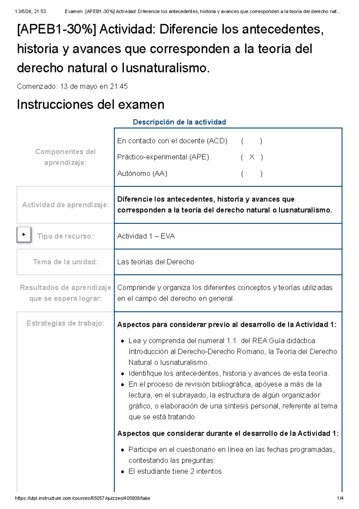 Examen [APEB 1-30%] Actividad Diferencie Los Antecedentes, Historia Y ...