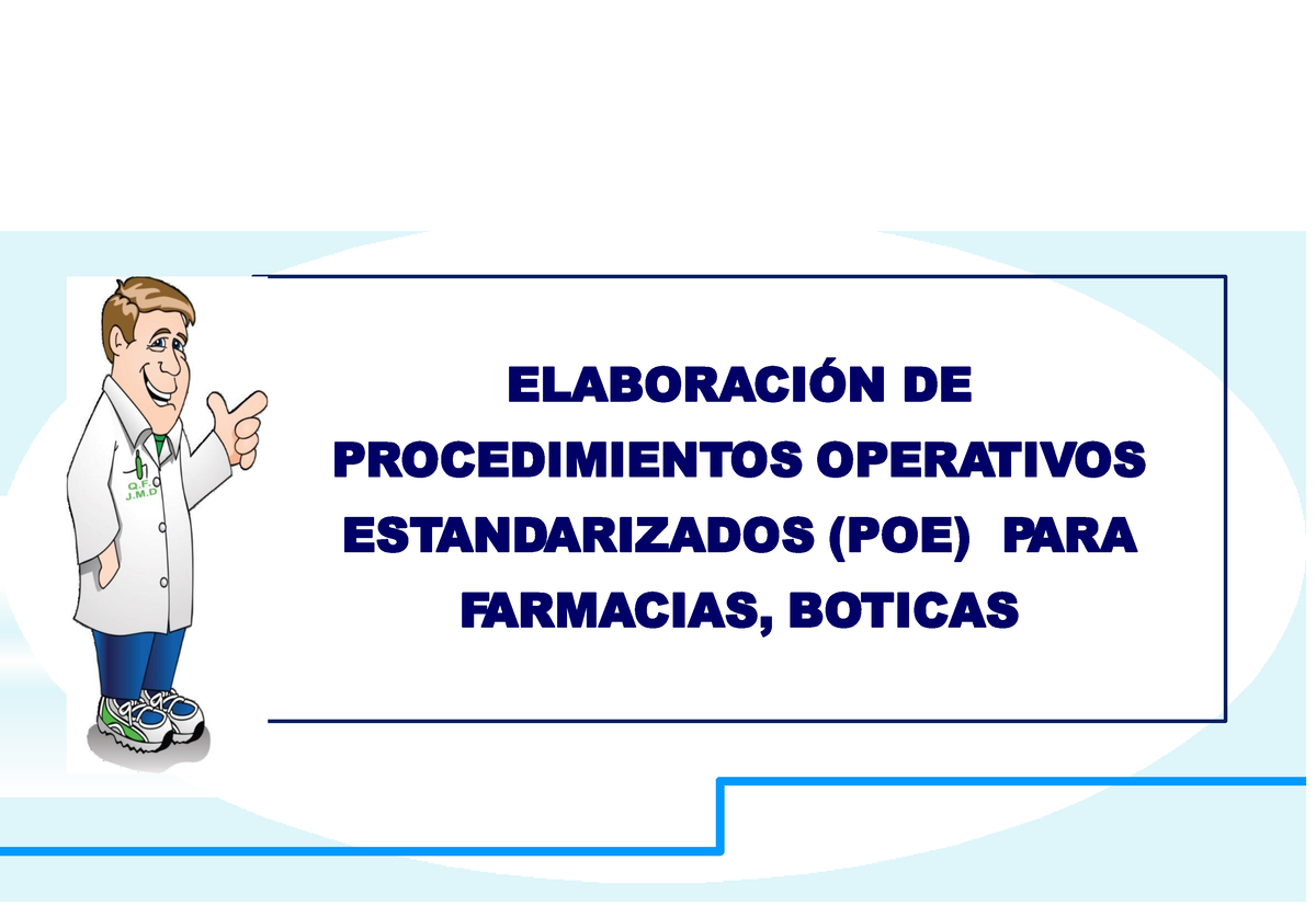 407909470 POES Y MOF Botica Y Farmacia - ELABORACI”N DE PROCEDIMIENTOS ...