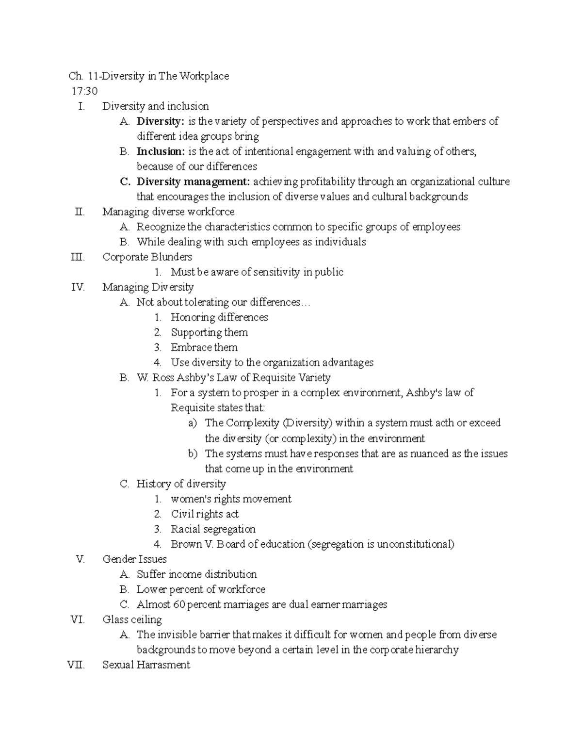 Ch.11 Diversity in the Workplace - Ch. 11-Diversity in The Workplace 17 ...