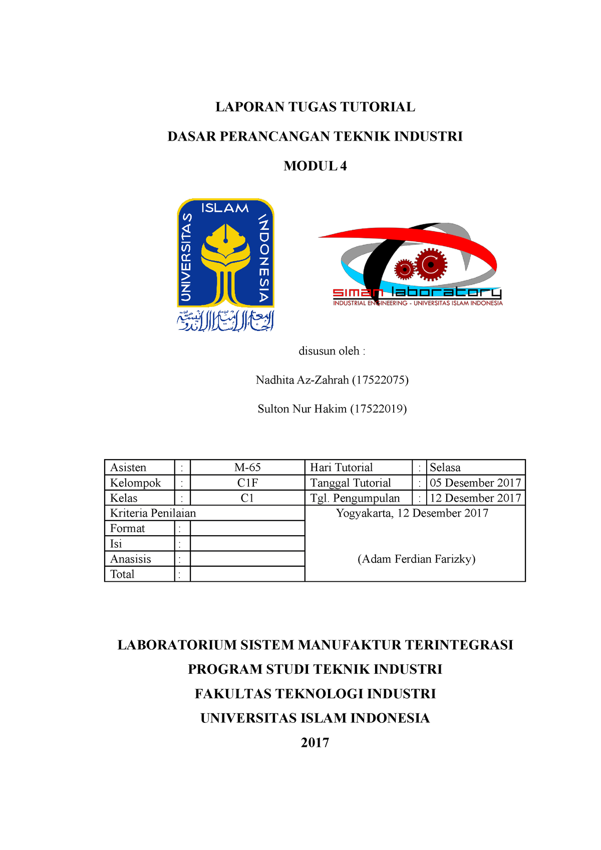 Modul 4 2 - Task 24 - LAPORAN TUGAS TUTORIAL DASAR PERANCANGAN TEKNIK ...