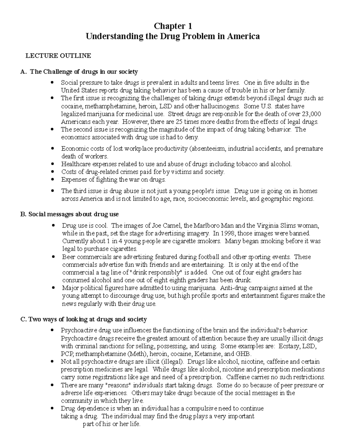 Chapter 1lecture notes Levinthal Chapter 1 Understanding the Drug