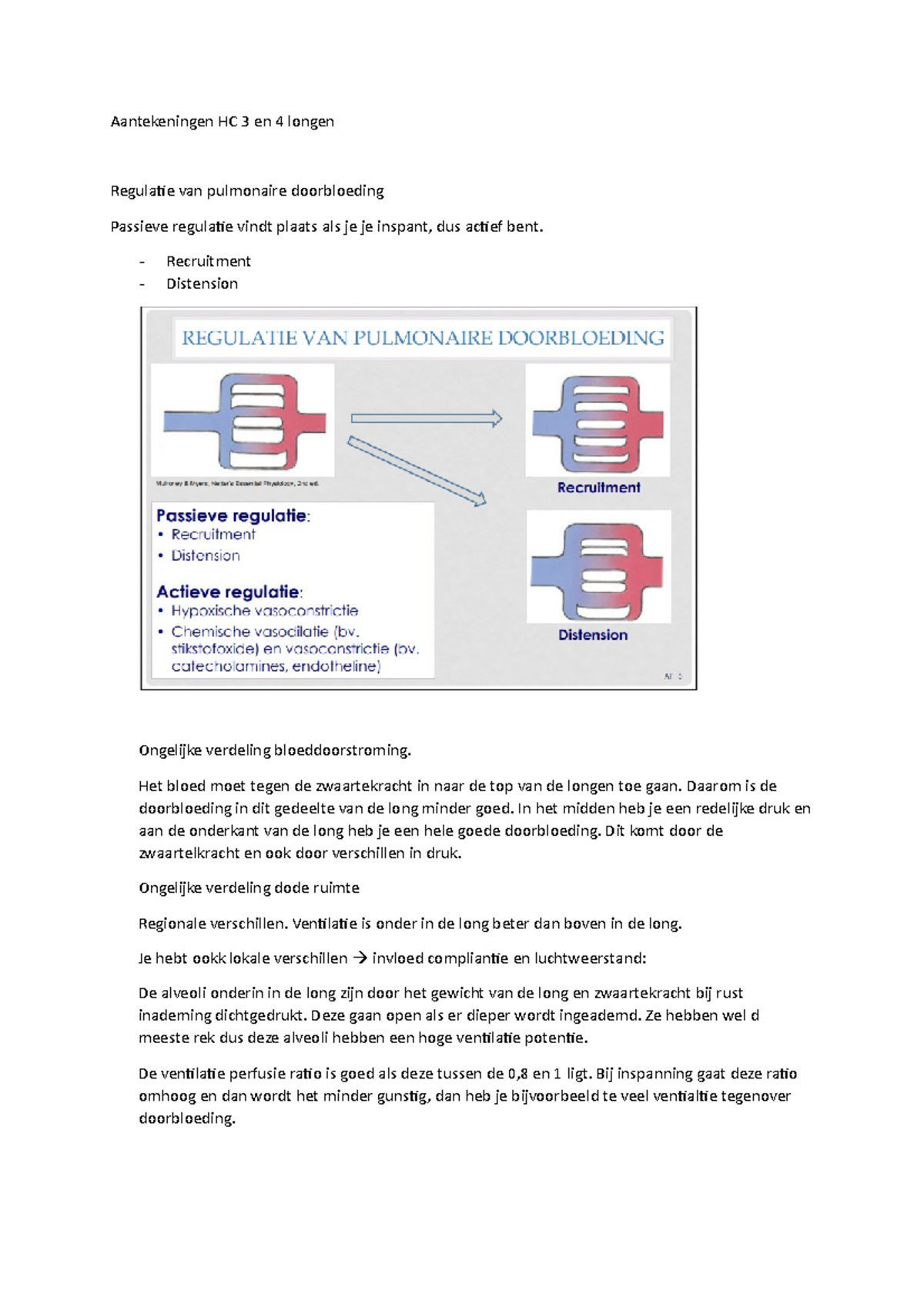 Aantekeningen HC 3 En 4 Longen En Practicum Microscopie - Aantekeningen ...