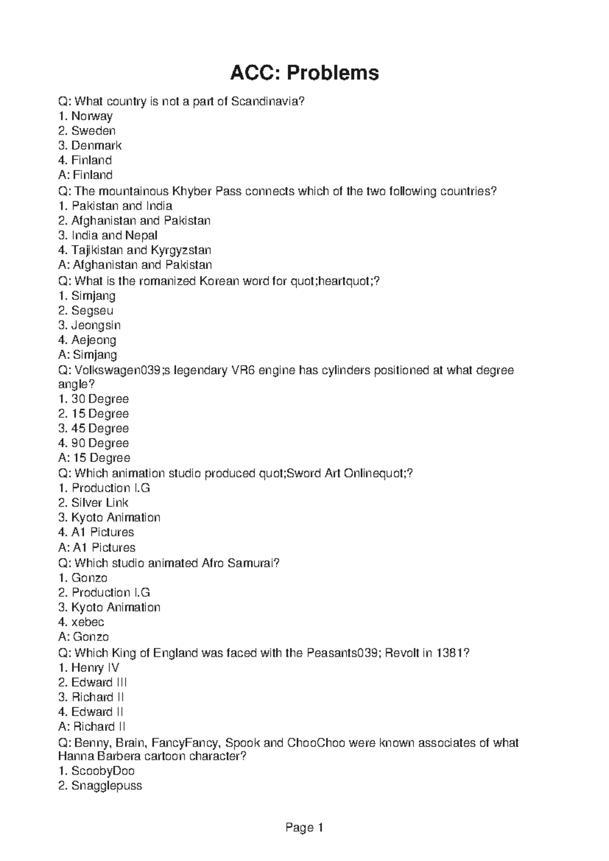 ACC224 Study Guide 5 - Studocu