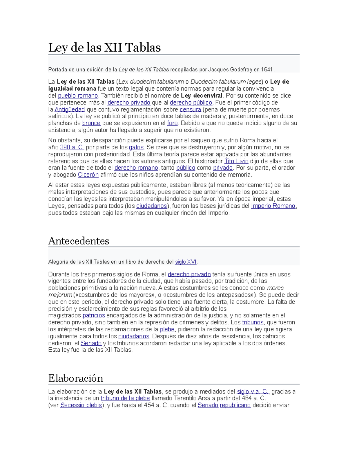 Ley de las XII Tablas Ley de las XII Tablas Portada de una edición de