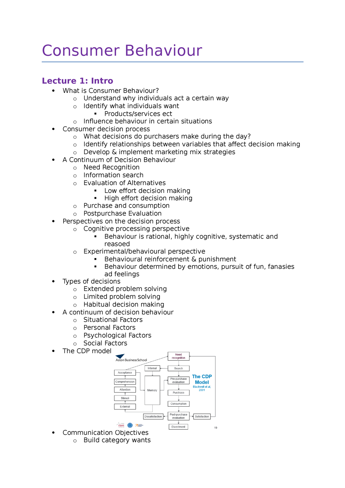 consumer-behaviour-notes-consumer-behaviour-lecture-1-intro-what-is