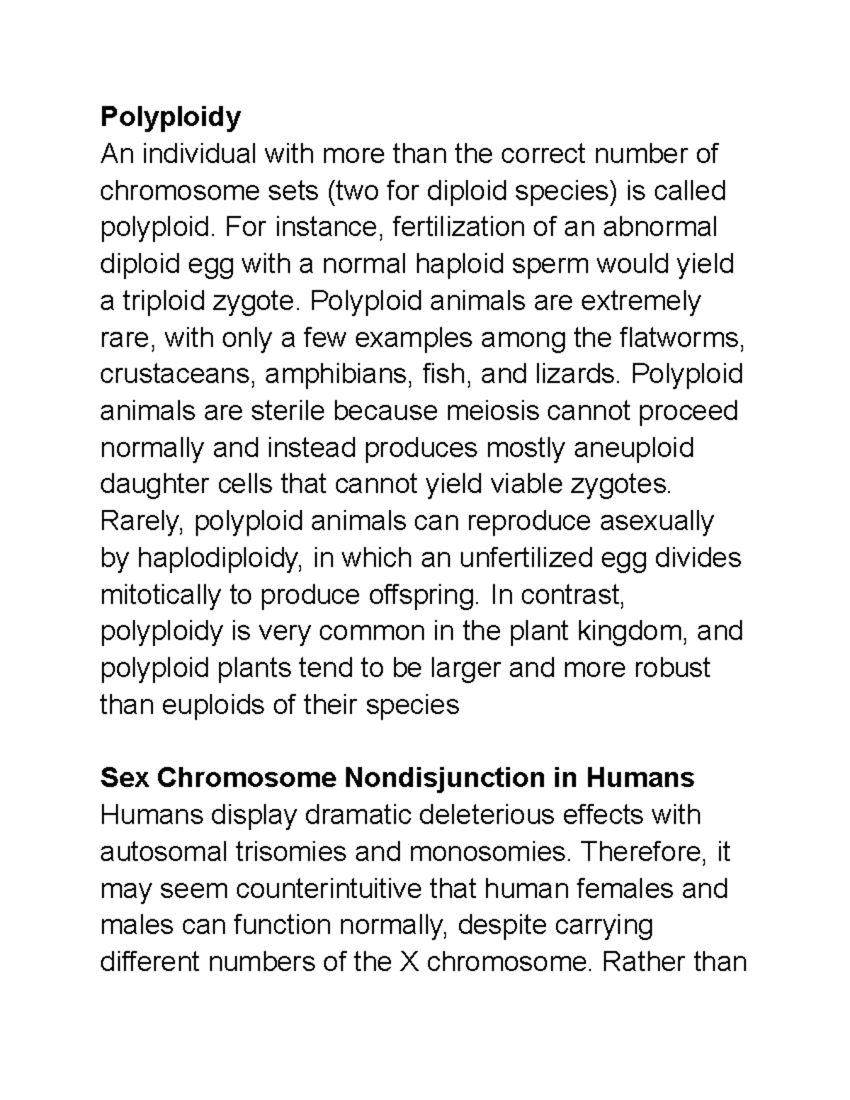 BIOL 1345 Module 11 Chromosomal Basis Of Inherited Disorders ...