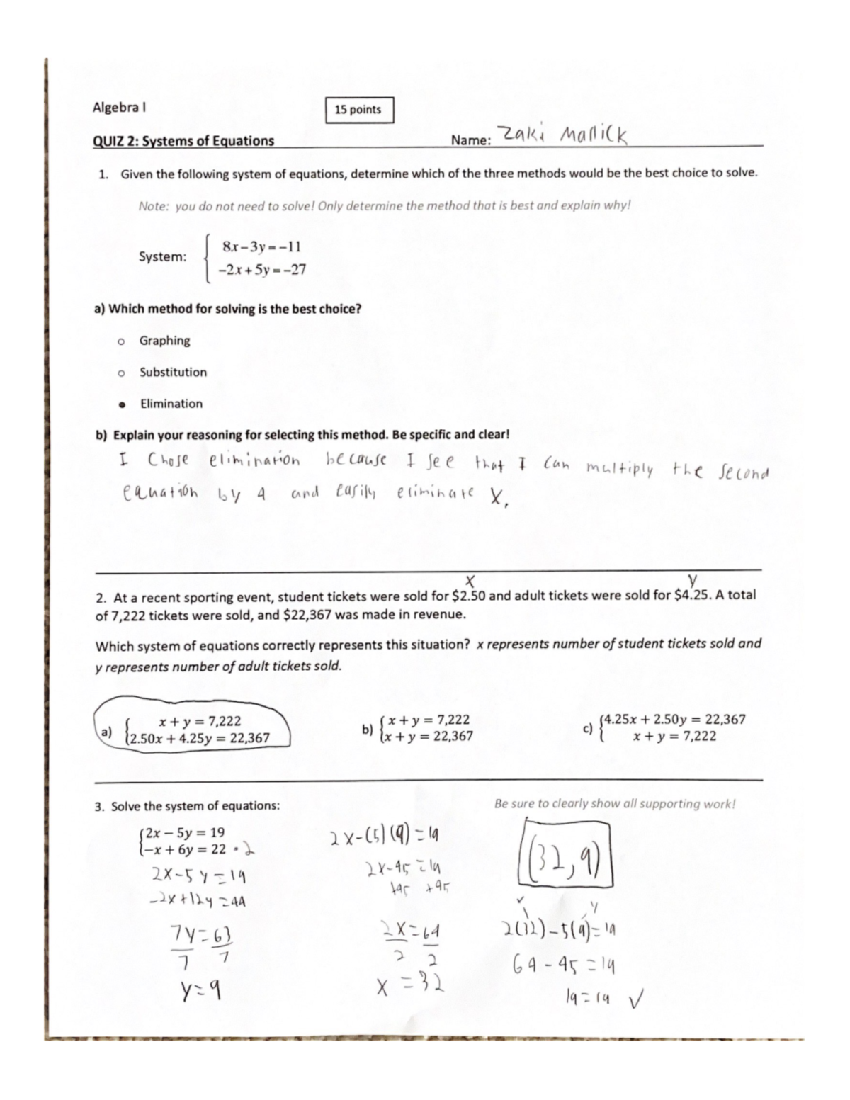 15 points - math work that is extremely helpful to all students. this ...