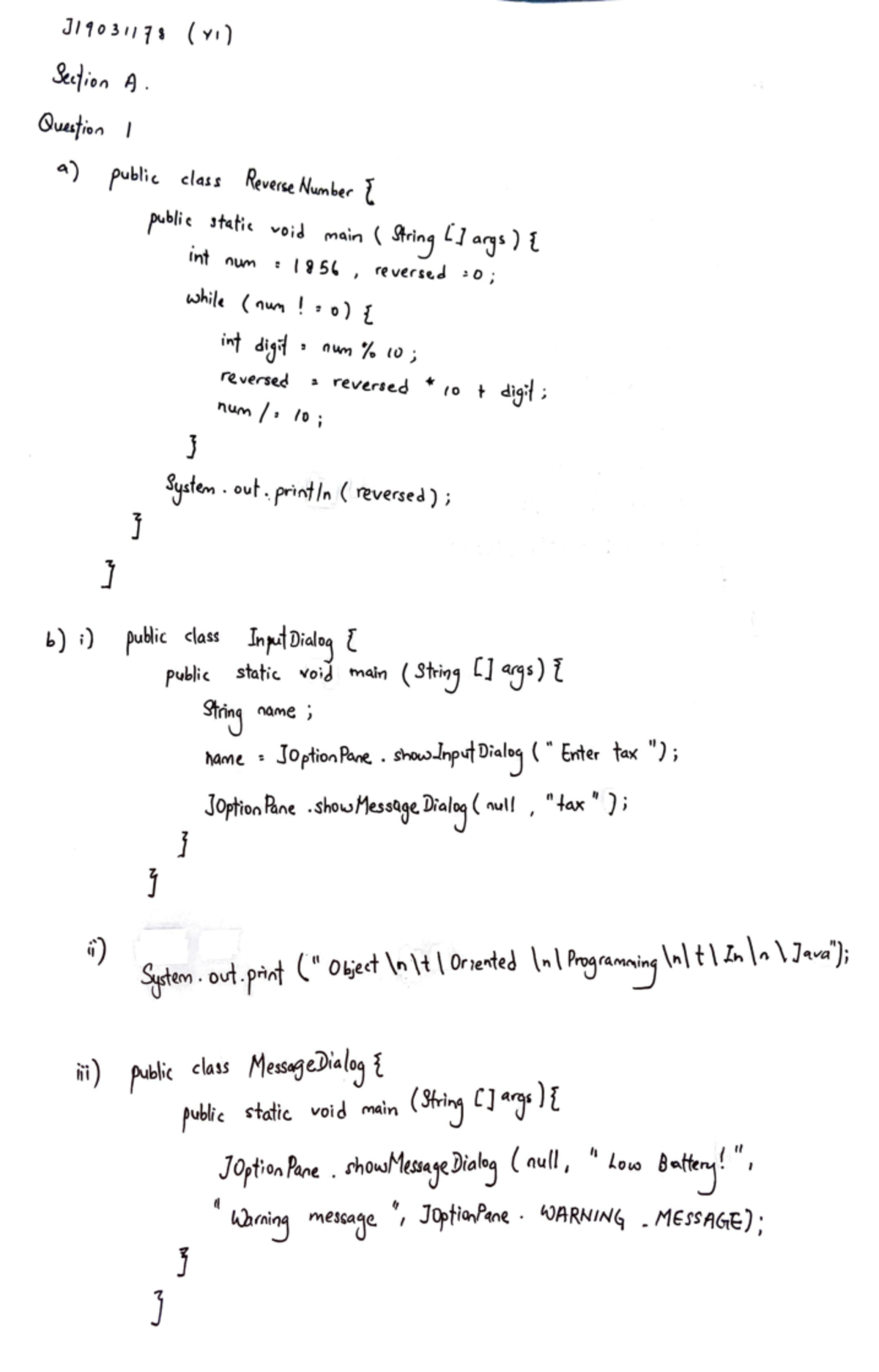 Y1-So Wai Ting-J19031178 - Jl?o3117s (v,) &,/, ·on t.). J g~.stem. o1 ...