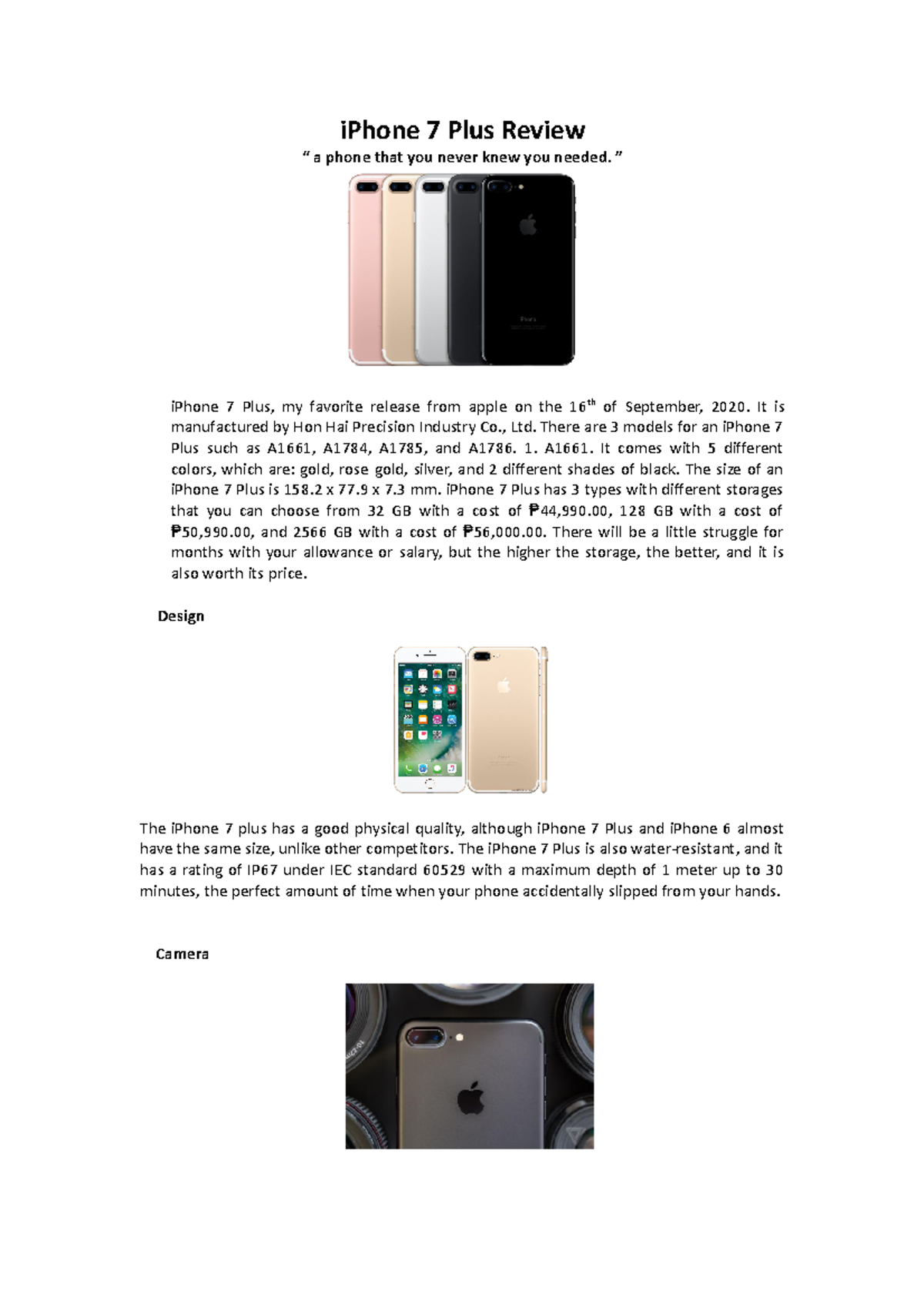 Gadget review - iPhone 7 Plus Review “ a phone that you never knew you ...