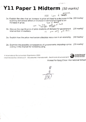 IB Econ Paper 1 sample - Its IB Economics HL - Studocu