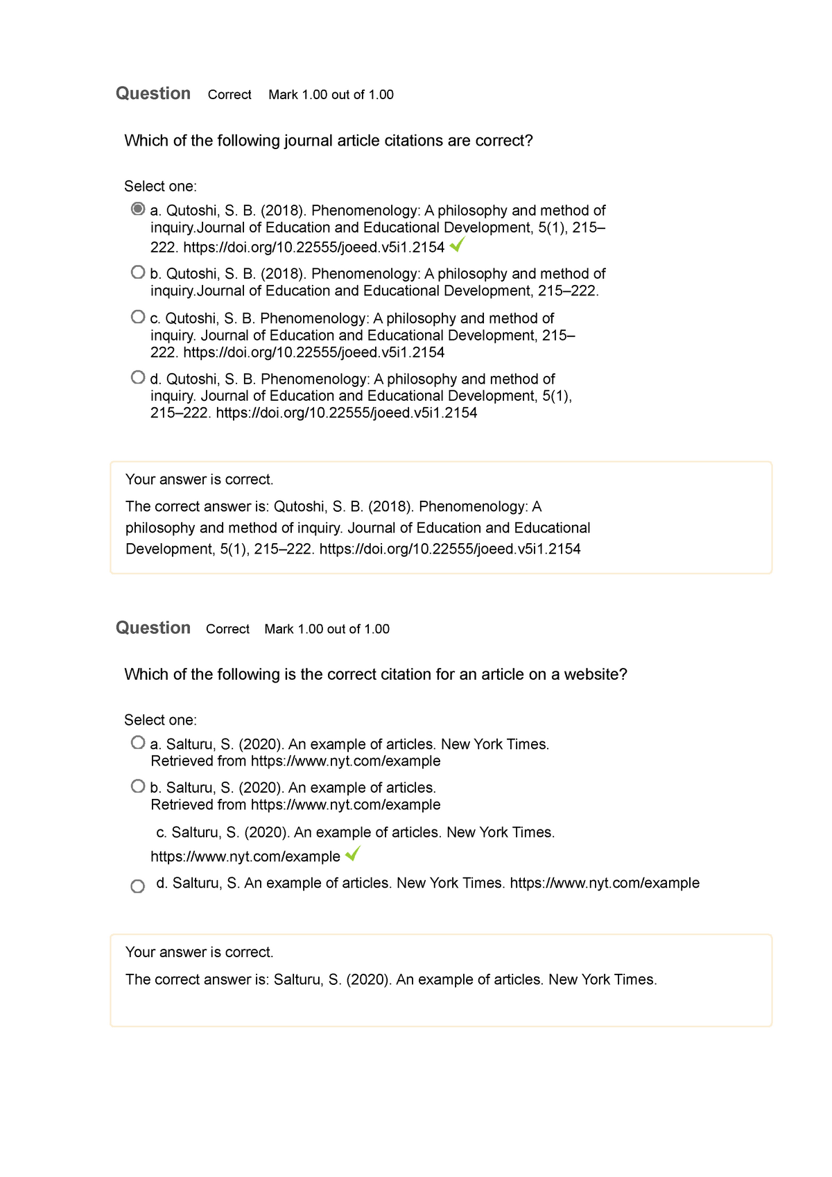 UNIV1001-Graded Quiz3 - Which Of The Following Journal Article ...