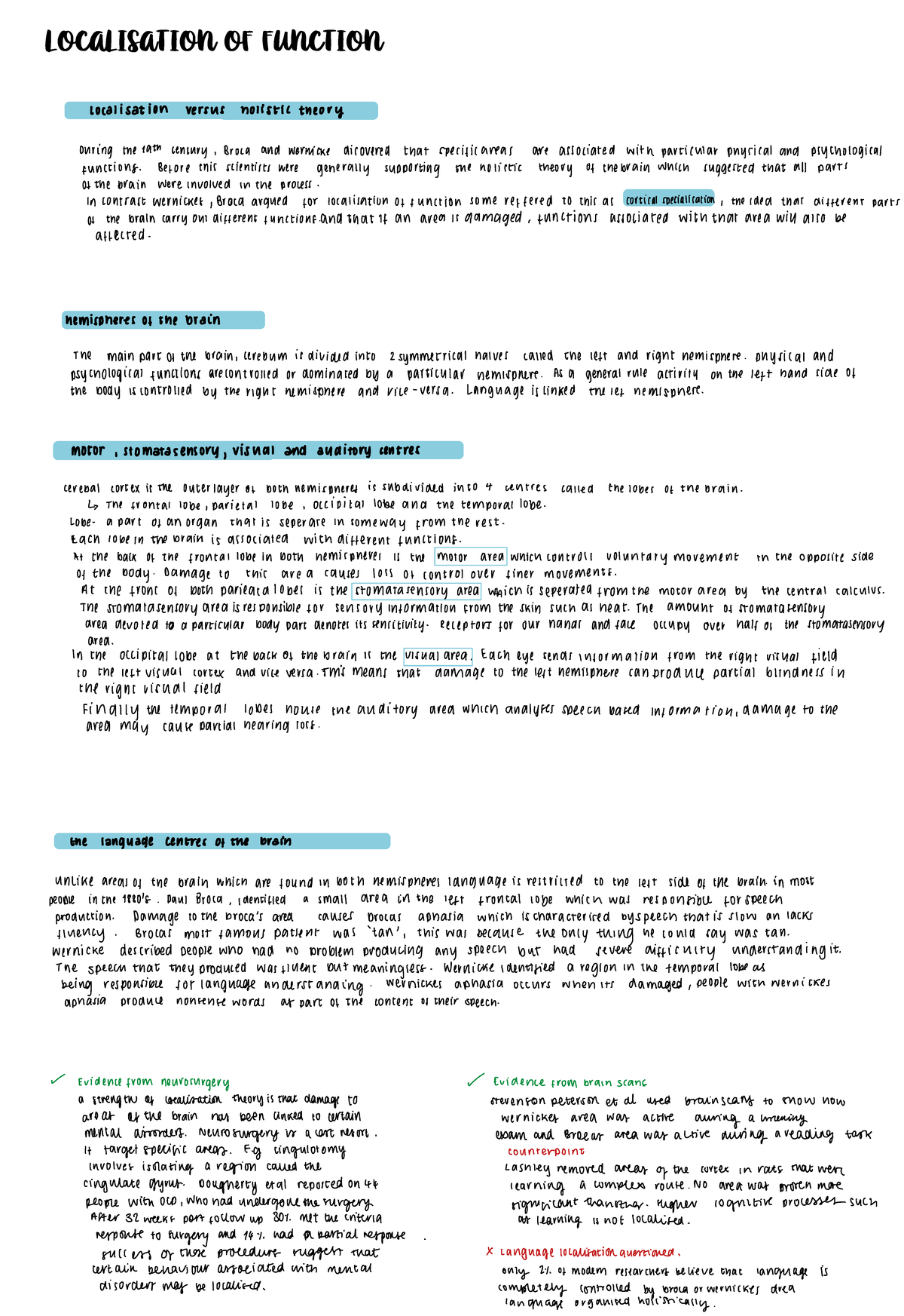 Localisation OF Function - WR10520 - LOCALISATION OF FUNCTION - Studocu