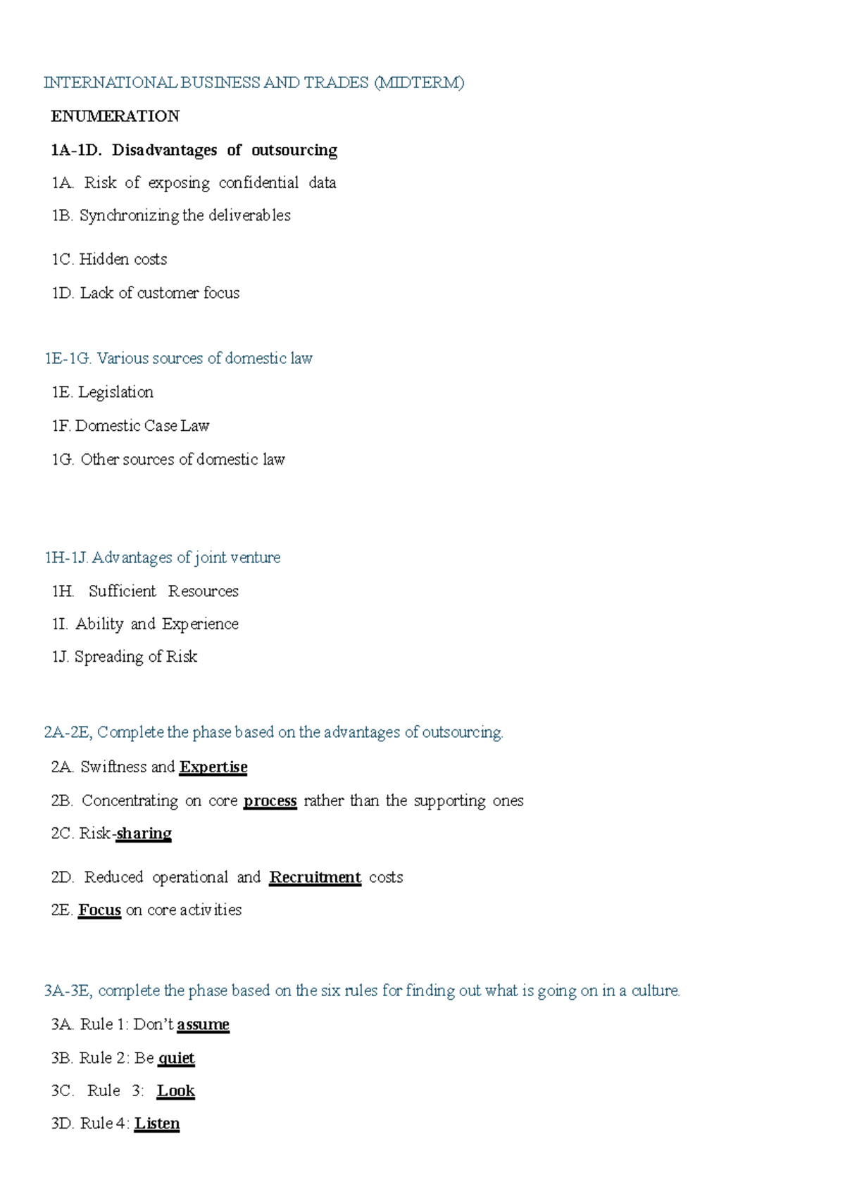 Midterm AND Finals IBT - International business transactions ...