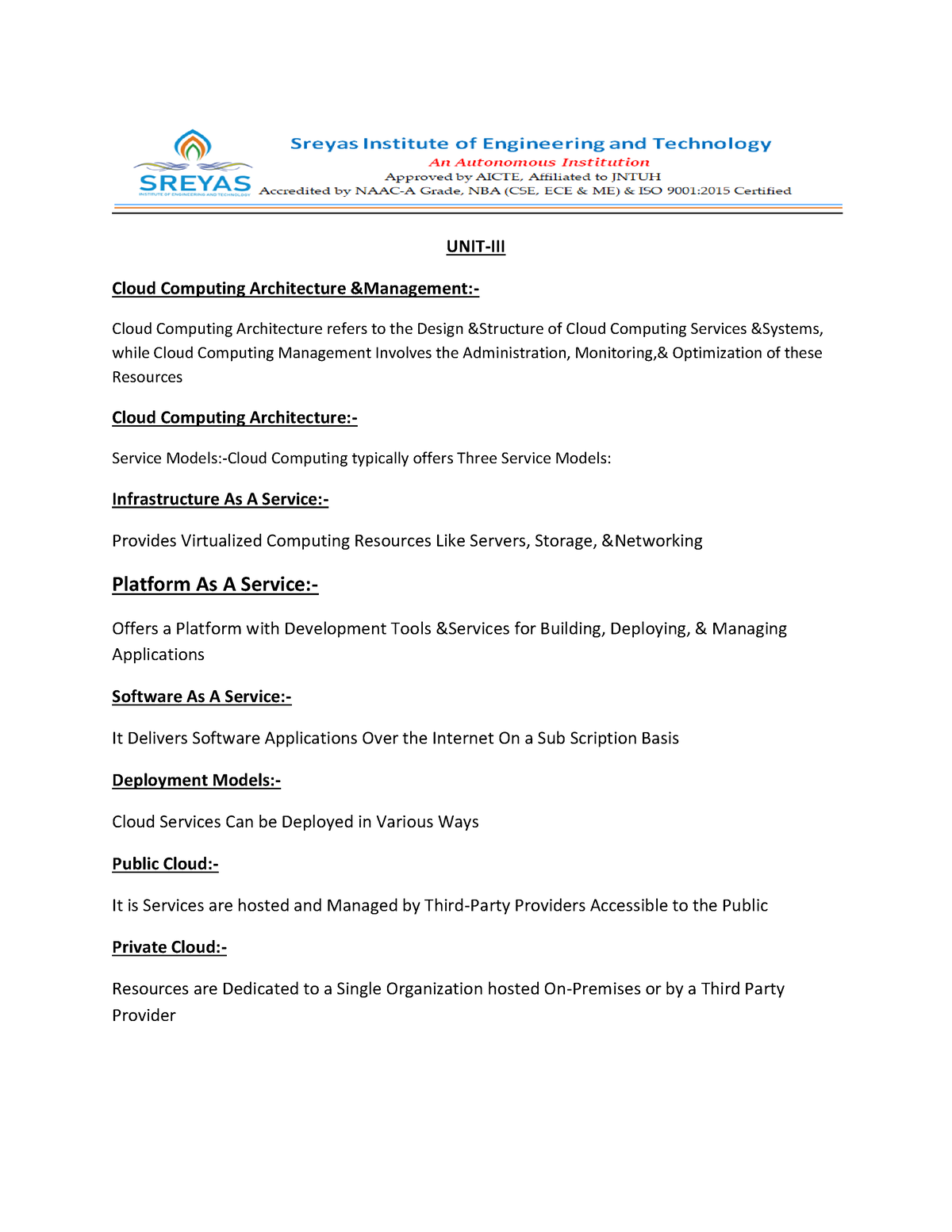 cloud computing assignment 3 answers