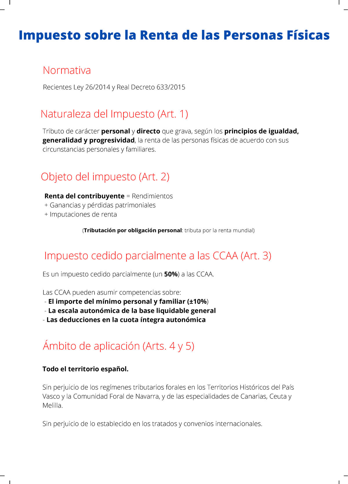 Apunts I Exercicis De Impost Sobre La Renta De Les Persones Físiques ...