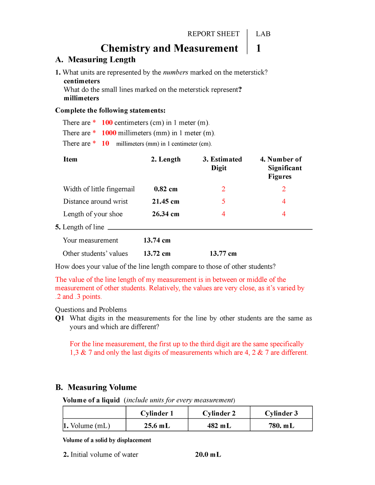 lab measurement assignment reflect on the lab