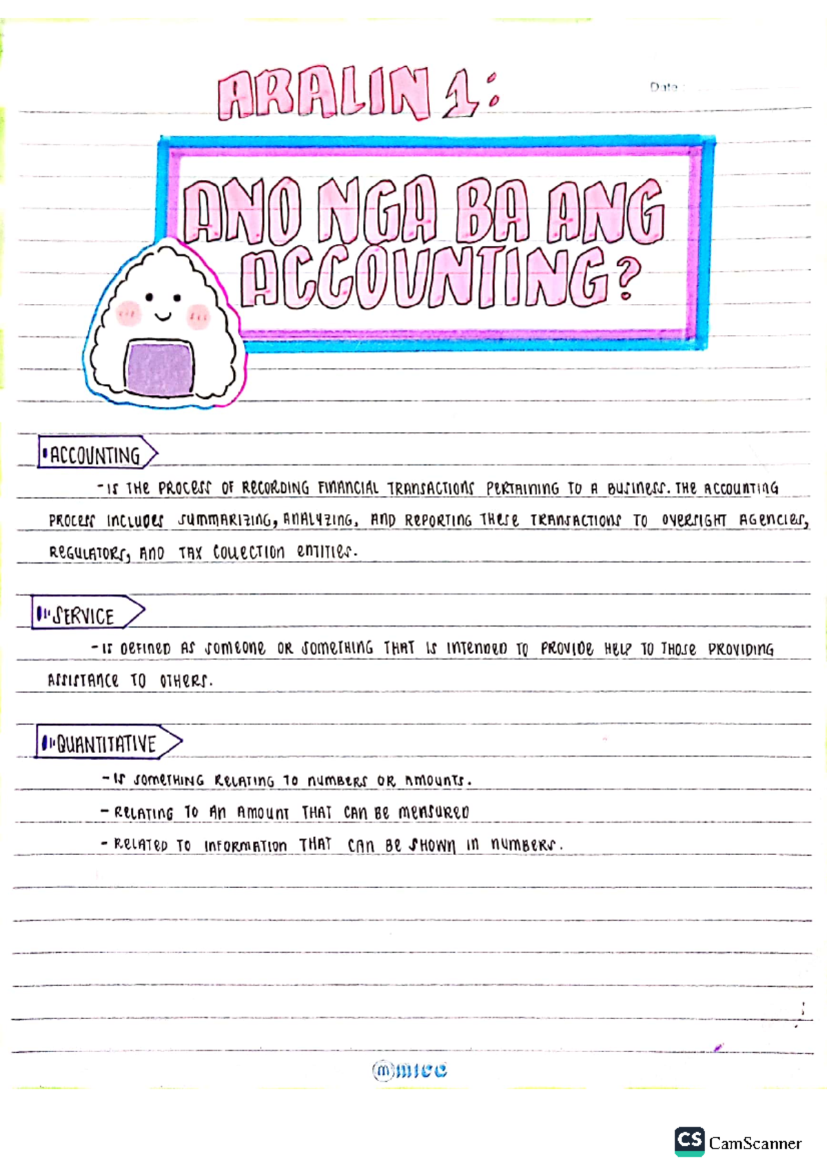 Belgado-FABM- Notes - Accountancy, Business, and Management (ABM) - Studocu