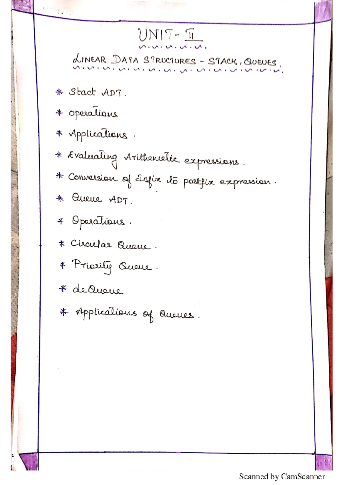 Ds Unit 2 Unit 2 Data Structures Studocu Ds Unit 2 Unit 2 Data Structures Studocu
