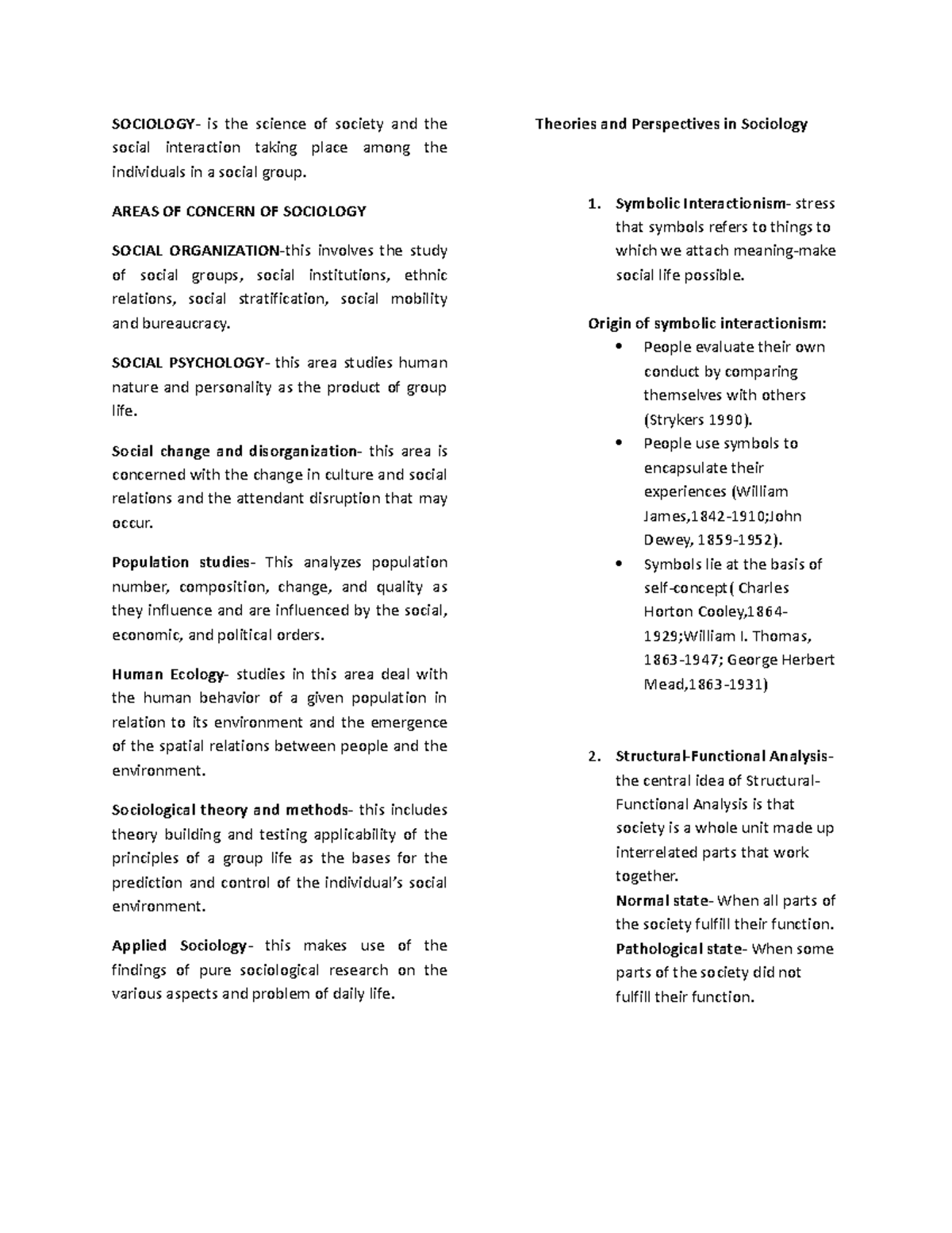 Society and culture lesson 2 - SOCIOLOGY- is the science of society and ...