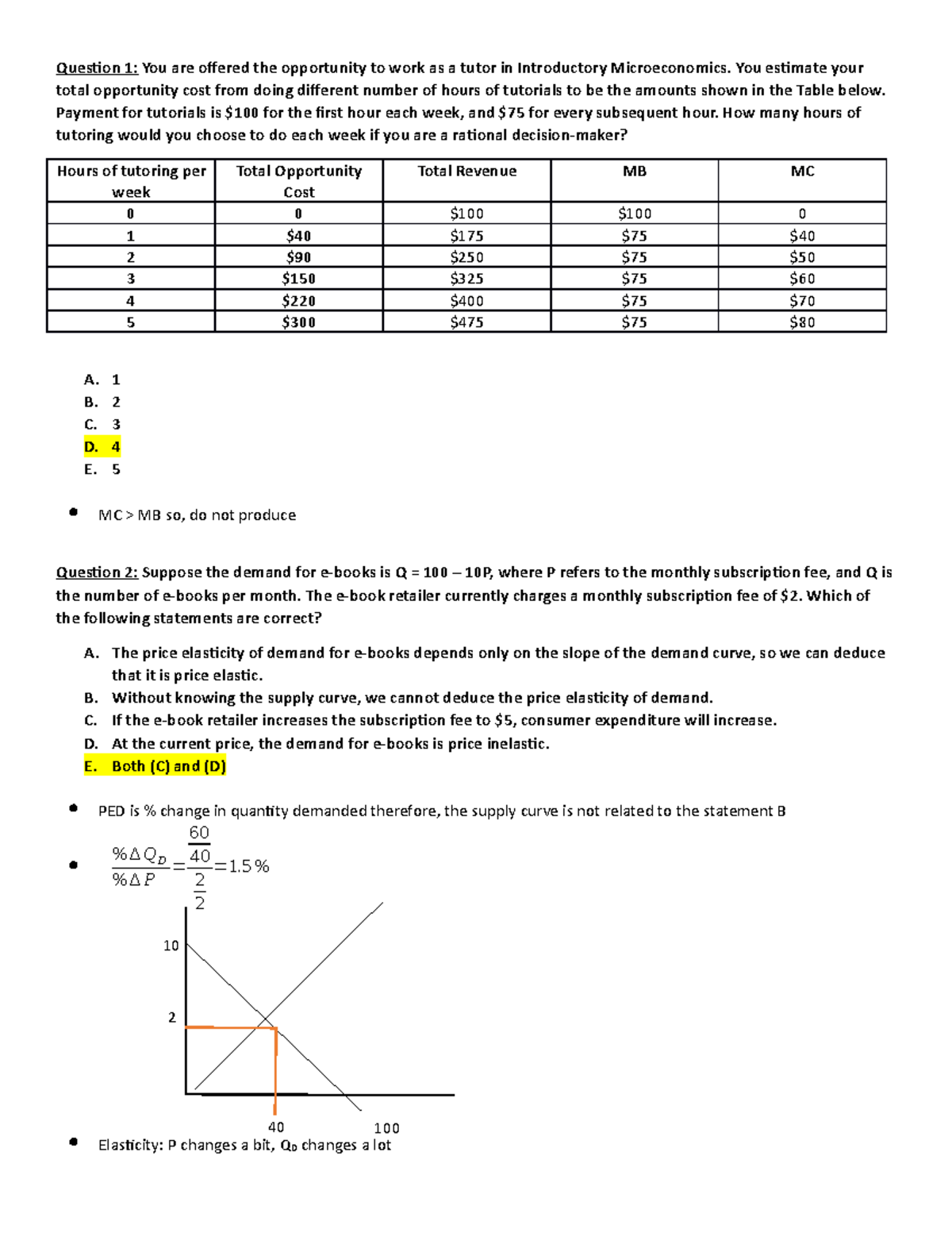 MCT Review - Multiple choice questions - Question 1: You are offered ...