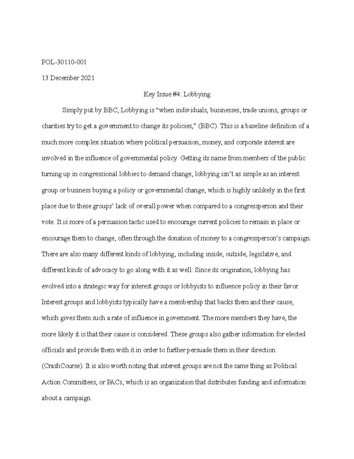 key-issue-4-essay-on-us-lobbying-pol-30110-13-december-2021-key