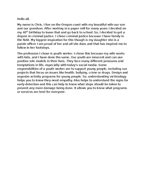 Christopher Hudson SCS 200 Applied Social Sciences 6 - Module Six ...