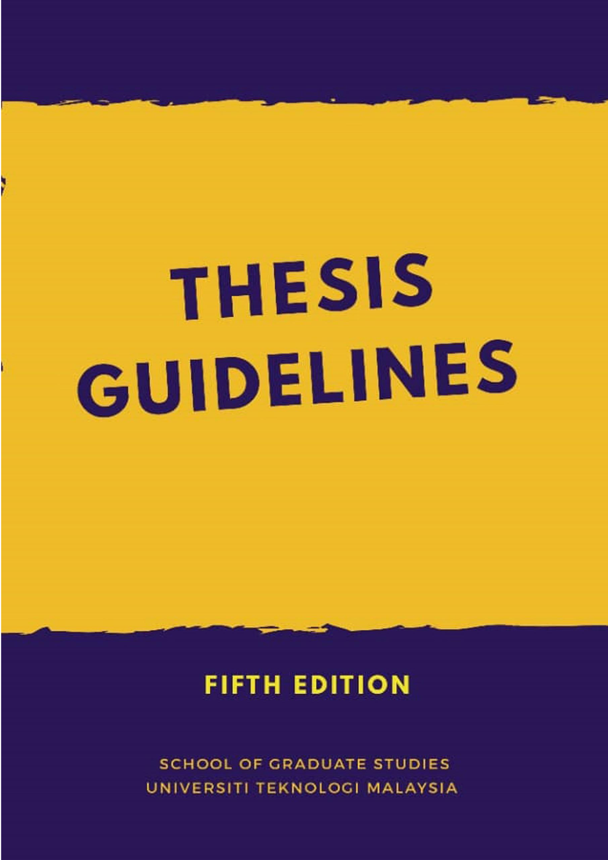 thesis preparation guidelines up