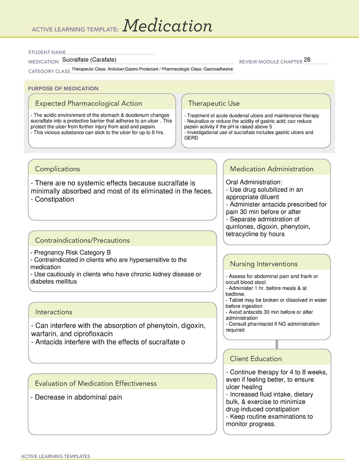 carafate-sucralfate-active-learning-templates-medication-student