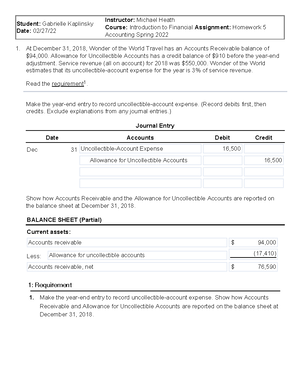 ACCT 2301 Chapter 1 Practice Problems - ACCT 2301 - Studocu