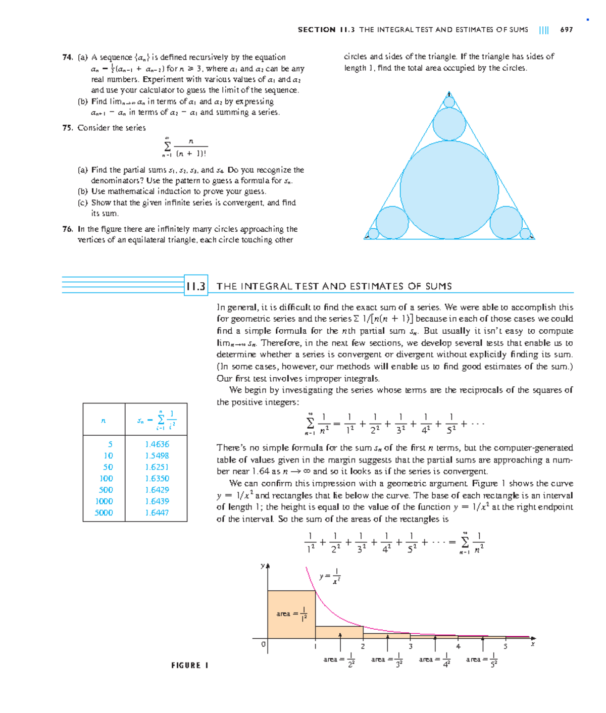 Math ch 11-3 - math work - THE INTEGRAL TEST AND ESTIMATES OF SUMS In ...