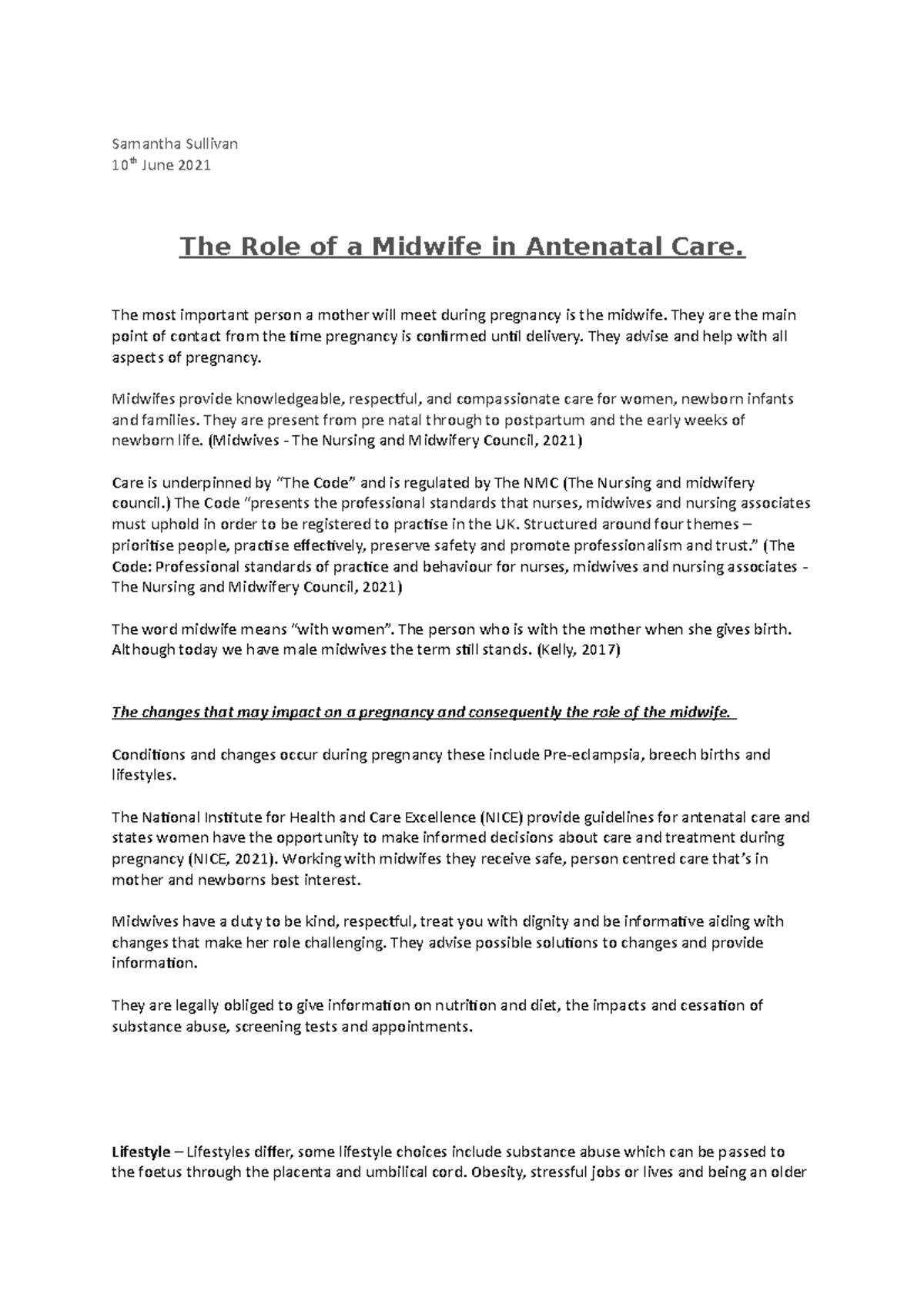 the-role-of-a-midwife-in-antenatal-care-samantha-sullivan-10-th-june