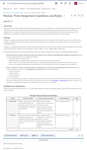 assignment guidelines