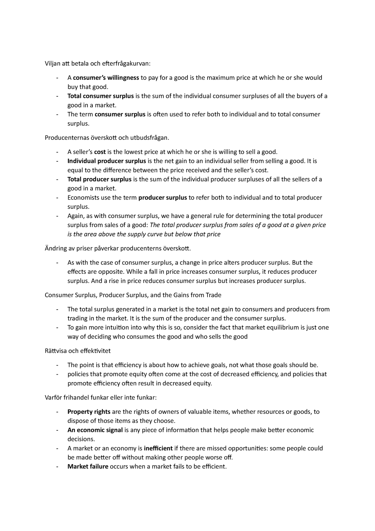 kapitel-4-sammanfattning-microeconomics-viljan-att-betala-och-a