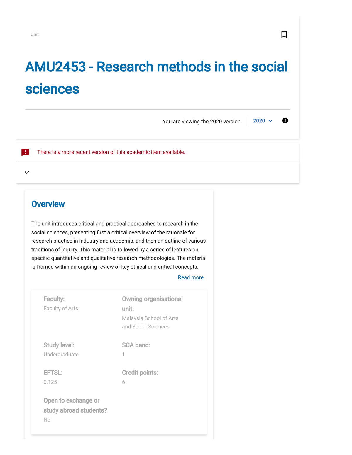 Research Methods In The Social Sciences - Overview The Unit Introduces ...