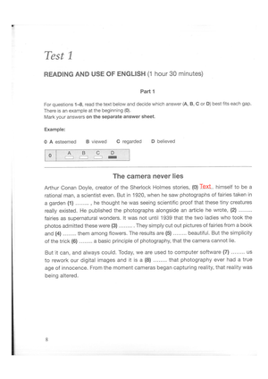 B2 Unit 1 Progress Test Answer Key - Cambridge English Empower B2 Unit ...