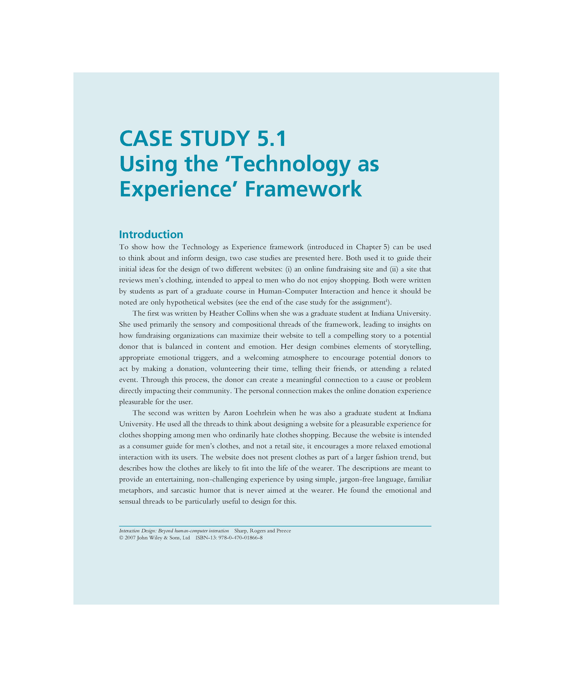 case study task in technology