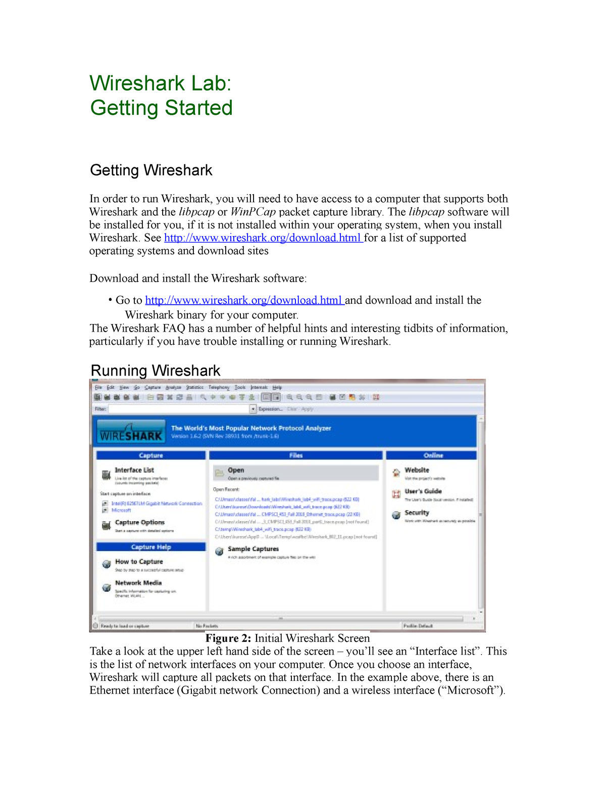 1.wiresharkintro - Svvdggnjdjbcjbjbdwj - Wireshark Lab: Getting Started ...