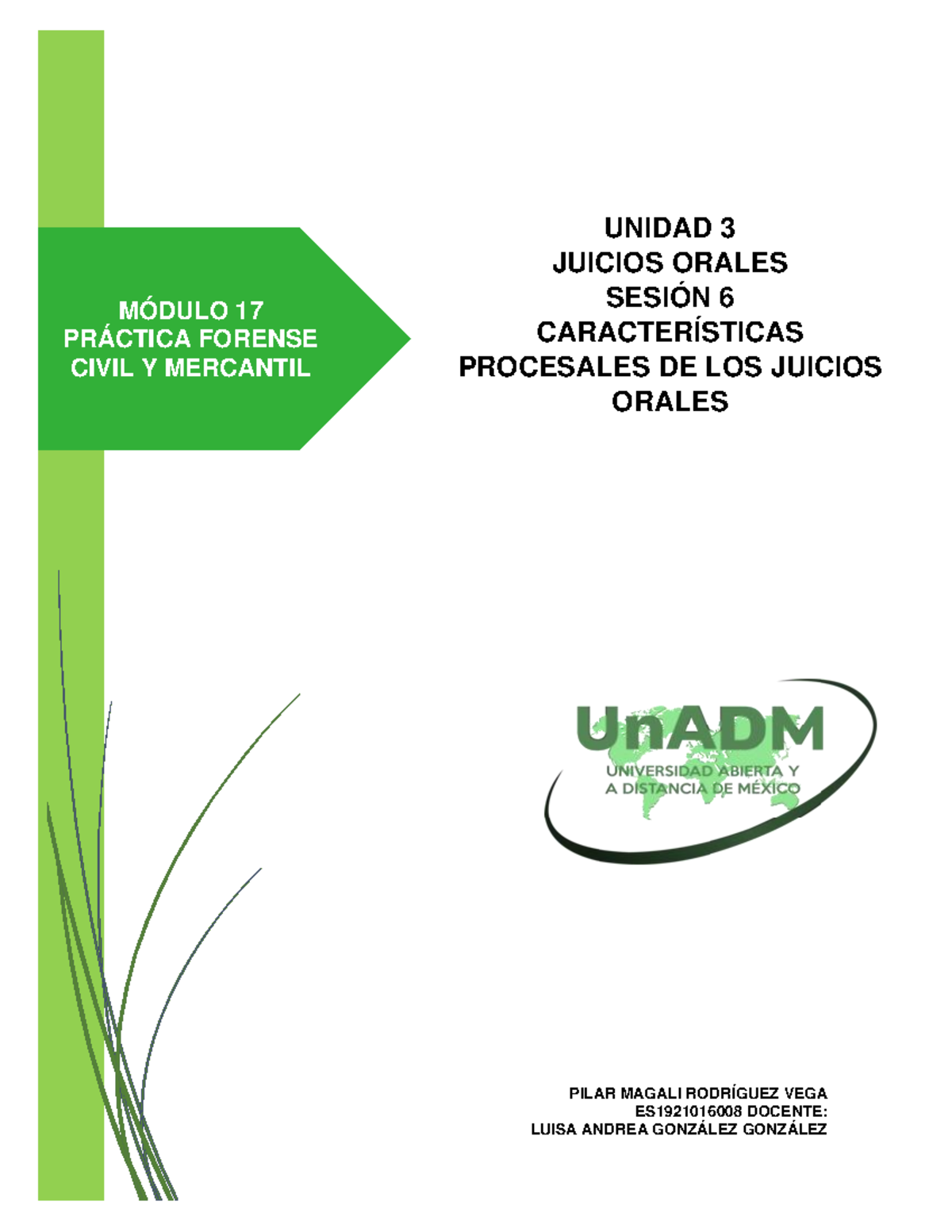 M17 U3 S6 PIRV - PROCESOS ESPECIALES MERCANTILES - MÓDULO 17 PRÁCTICA ...