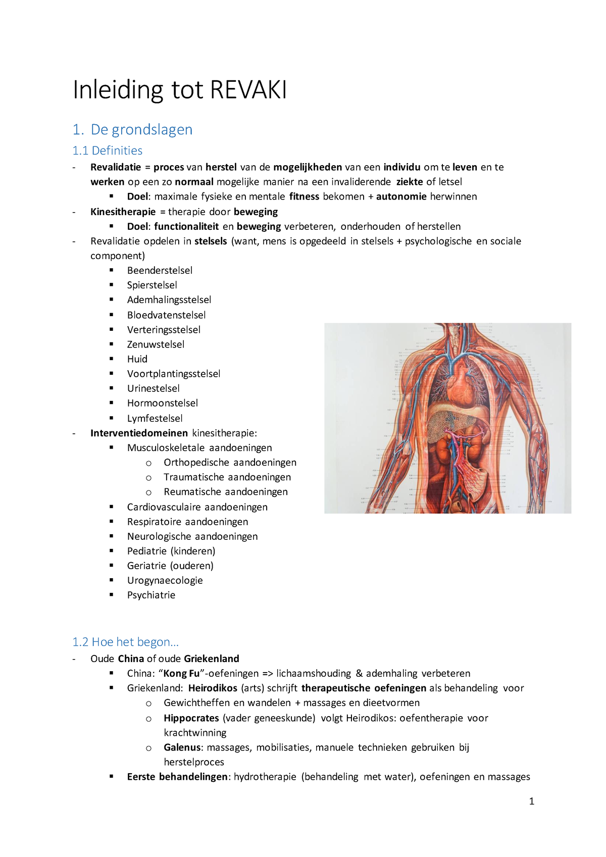 Samenvatting-intro-revaki - Inleiding Tot REVAKI 1. De Grondslagen 1 ...