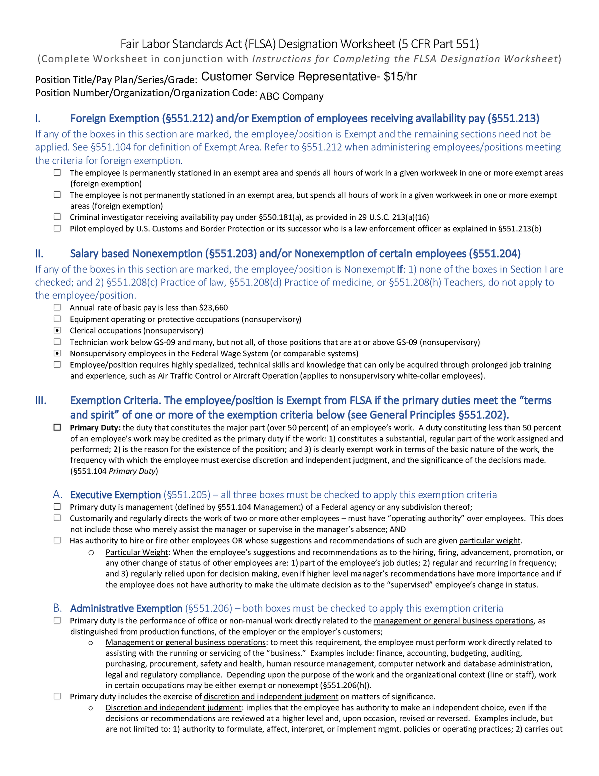 HRM 225 Module 3-3 Complaint Investigation - Fair Labor Standards Act ...