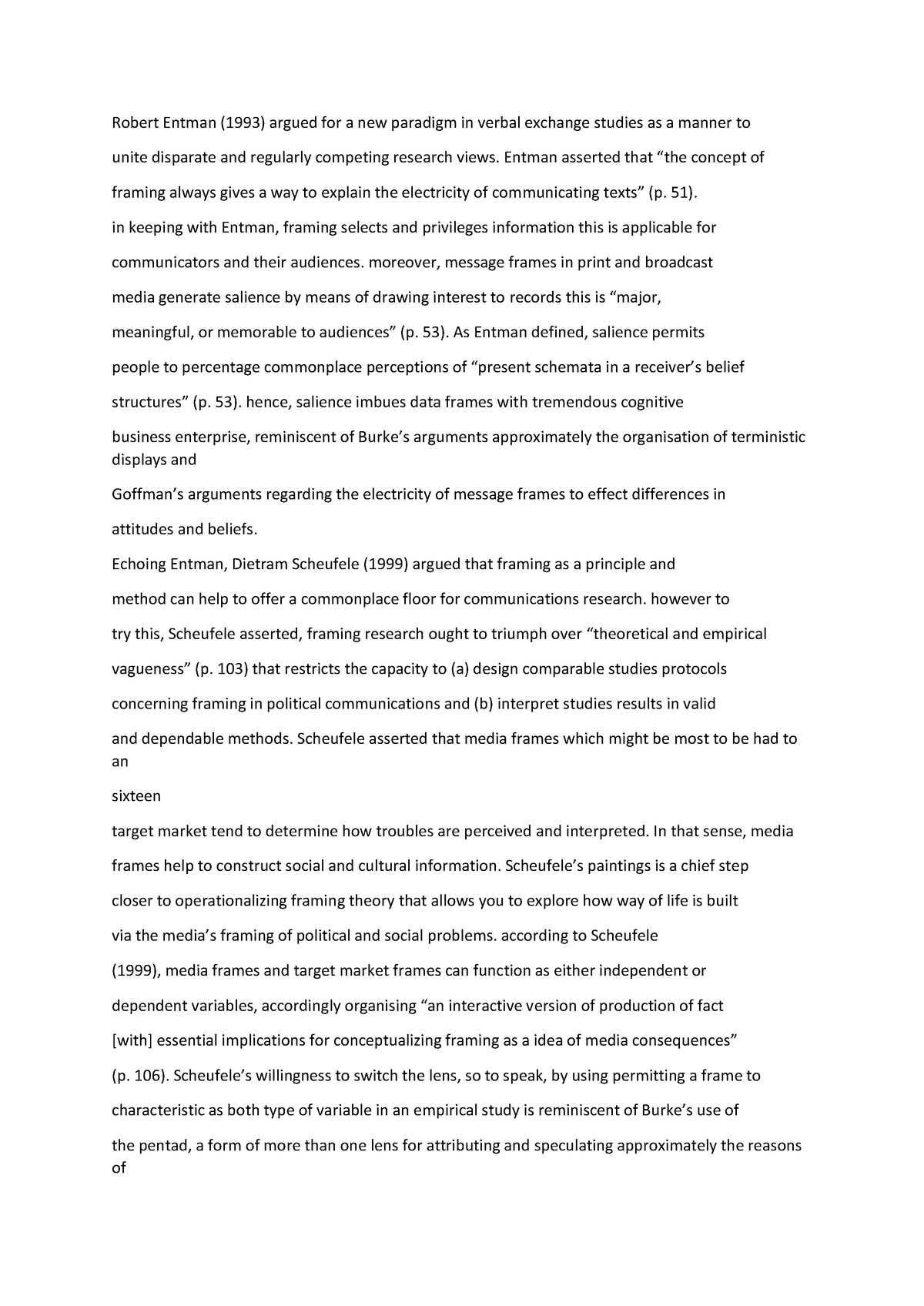 Analyzing nurse-4 - nursing analysis - Robert Entman (1993) argued for ...