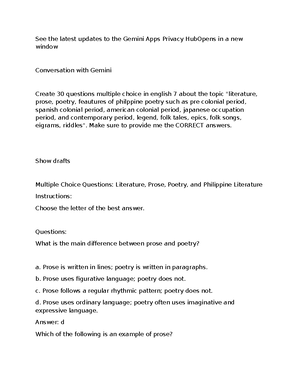 Performance TASK IN P - Intended for students - PERFORMANCE TASK IN P ...