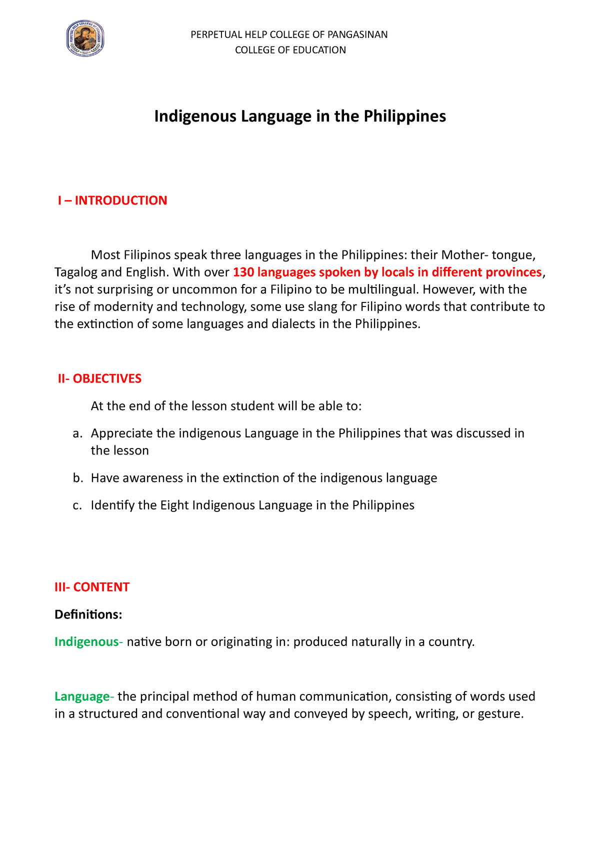 Indigenous Language In The Philippines With Over 130 Languages Spoken 