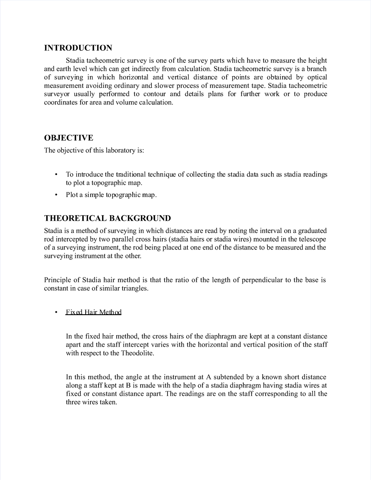 Pdf-stadia-survey-lab-report compress - INTRODUCTIONINTRODUCTION Stadia ...